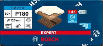 Bosch Ağ Zımpara Expert M480 125 Mm 180 Kum 50 Li Paket - 2608900684