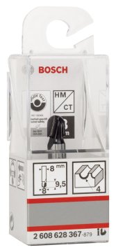 Bosch Yarımay Freze Ucu Standard For Wood 8x8x40x4 mm - 2608628367