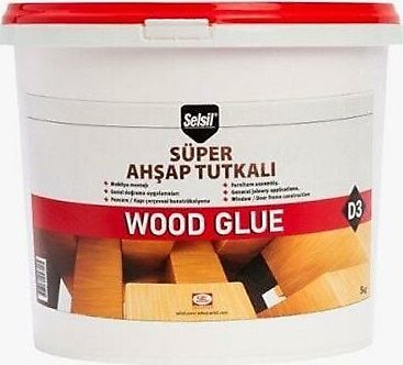 Selsil Süper Ahşap Tutkalı Wood Glue D3 (Kova) 5 Kg