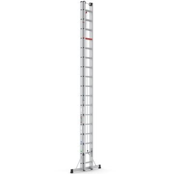 Çağsan İpli ve Makaralı Alüminyum Merdiven 2x17 Basamaklı - M10010