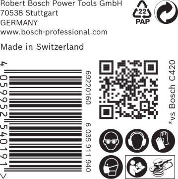 Bosch Ağ Zımpara Expert M480 125 Mm 100 Kum 50 Li Paket - 2608900681