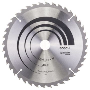 Bosch Daire Testere Bıçağı Optiline Wood 254x30 mm 40 Diş - 2608640438