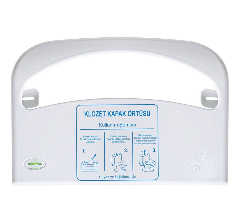 Rulopak Klozet Kapak Örtüsü Dispenseri Beyaz