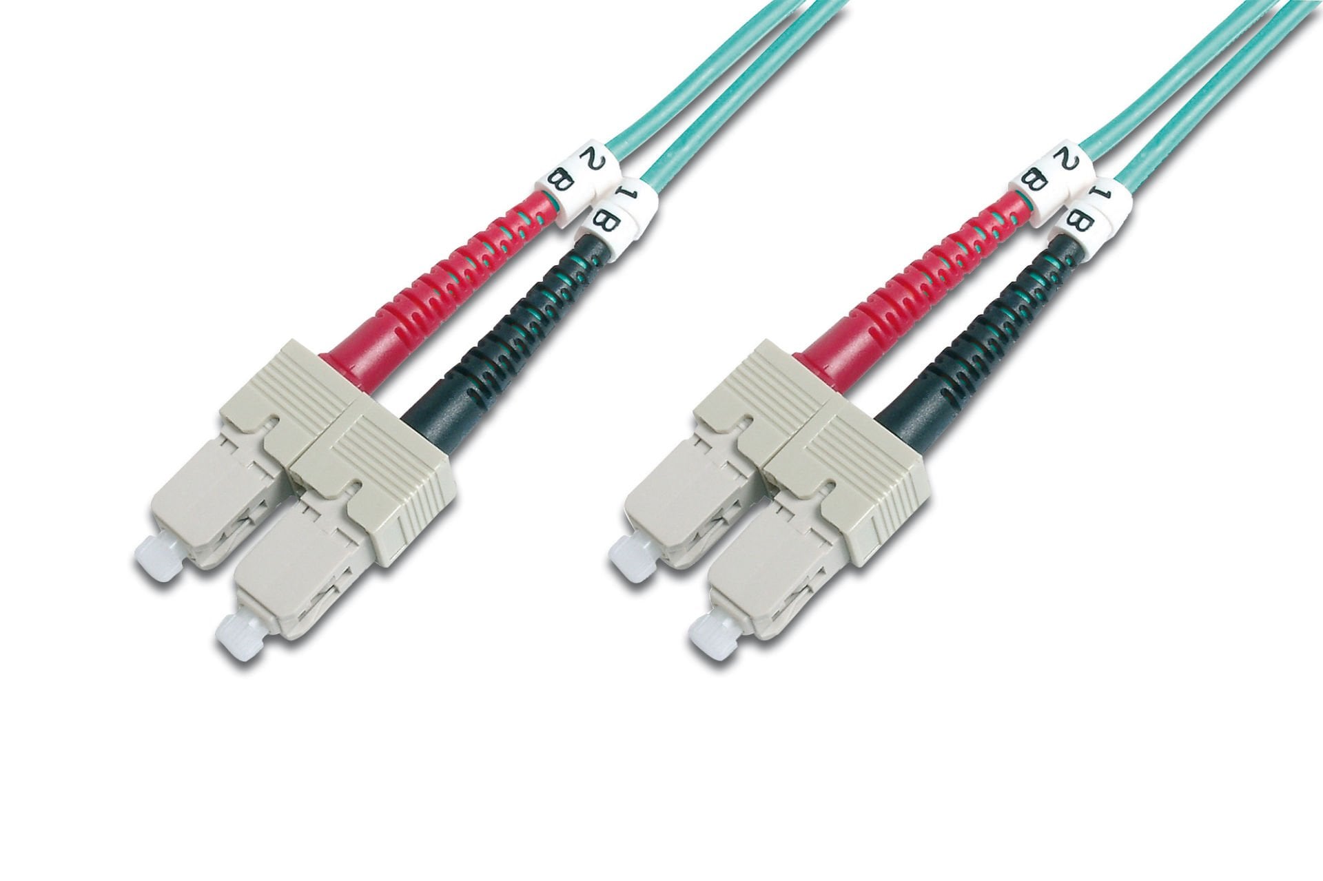 Assmann Digitus Sc-Sc Fiber Optik Patch Kablo, 1 Mt, Multimode, Duplex, 50/125, Om3