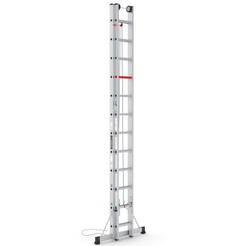 Çağsan İpli ve Makaralı Alüminyum Merdiven 2x12 Basamaklı - M1007