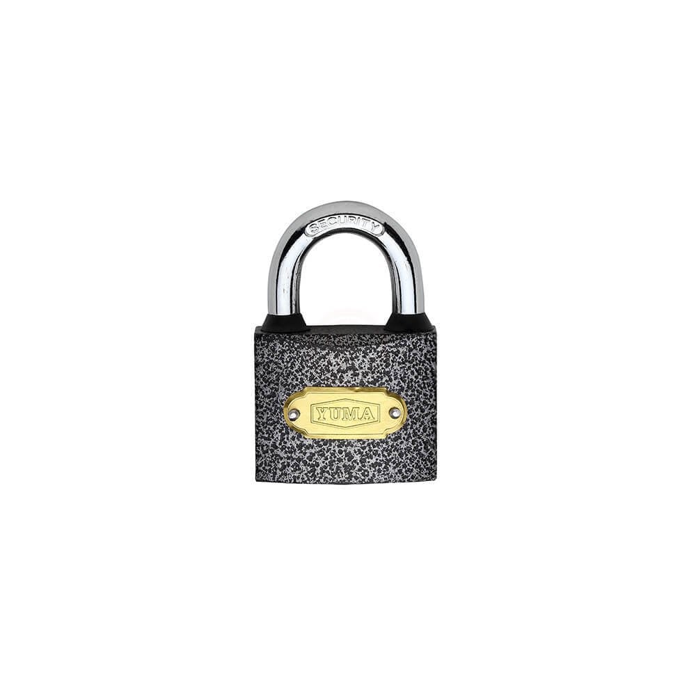 Yuma Kilit Gri Döküm Kısa Kancalı Asma Kilit 50 mm - YM-1050