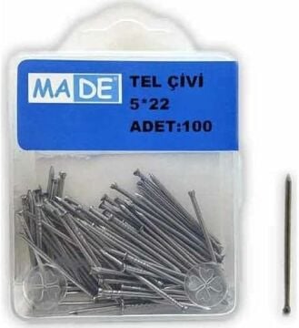 Made Tel Çivi 5x22 mm (1 Kutu/100 Adet)