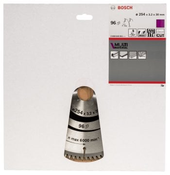 Bosch Daire Testere Bıçağı Multi Material 254x30 mm 96 Diş - 2608640451