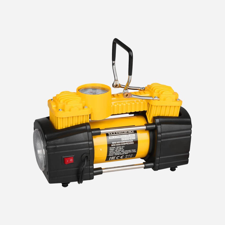 Rtrmax RTM7214 Mini Hava Kompresörü Çift Piston 12V