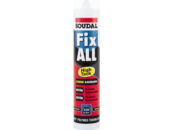 Soudal FİX ALL HİGH TACK 290 ML KARTUŞ SİYAH - 100272