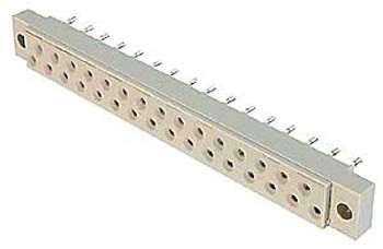 Assmann Dın 41617 Connector Dın/Vg 200, Female, 13-Poles, Solder Tags Silver Plated