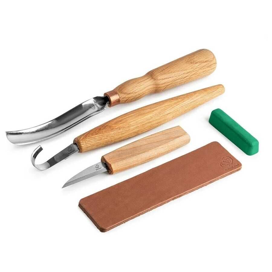 BeaverCraft S47 Kaşık Oyma ve Ahşap Oyma Seti, 3 Parça