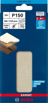 Bosch Ağ Zımpara Expert M480 80x133 mm 150 Kum (10 Adet) - 2608900737