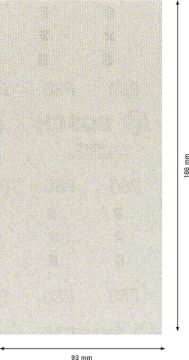 Bosch Ağ Zımpara Expert M480 93x186 mm 80 Kum (50 Adet) - 2608900752