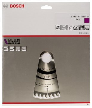 Bosch Daire Testere Bıçağı Multi Material 235x30/25 mm 64 Diş - 2608640514