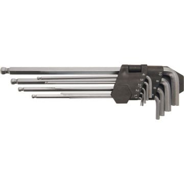 Brio Bgs Allen Anahtar (Alyan Anahtar) Seti Uzun 9 Parça 1,5-10 Mm