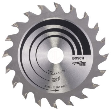 Bosch Daire Testere Bıçağı Optiline Wood 130x20/16 mm 20 Diş - 2608640582