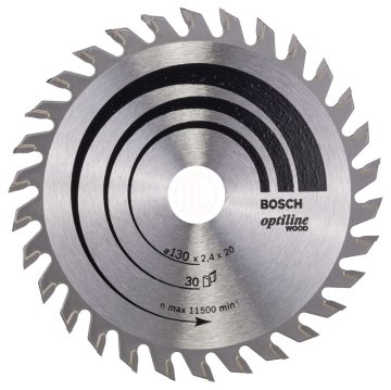 Bosch Daire Testere Bıçağı Optiline Wood 130x20/16 mm 30 Diş - 2608640583