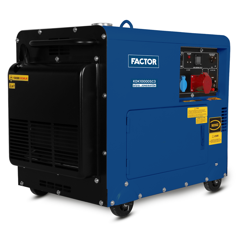 Factor 9.4 Kva Dizel Kabinli Jeneratör Trifaze