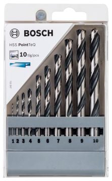 Bosch Metal Matkap Ucu HSS PointTeQ Set (10 Parça) - 2608577348