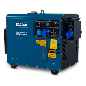 Factor 9.4 Kva Otomatik Kabinli Jeneratör 230V
