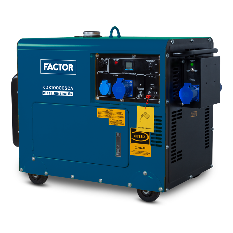 Factor 9.4 Kva Otomatik Kabinli Jeneratör 230V
