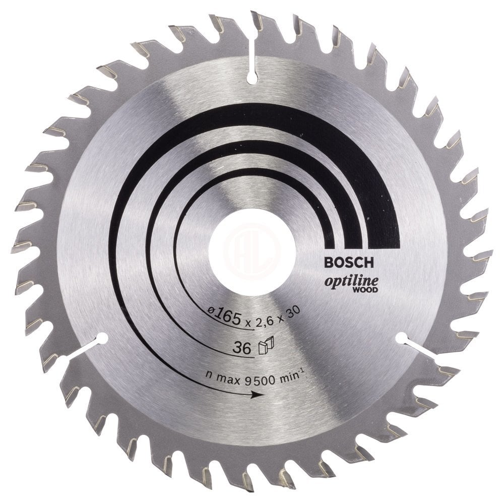 Bosch Daire Testere Bıçağı Optiline Wood 165x30/20 mm 36 Diş - 2608640603