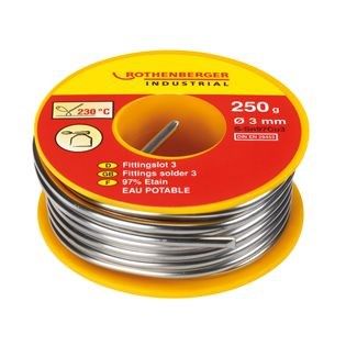 Rothenberger Fittingslot Yumuşak Lehim Teli 3 mm /100 Gr - 045226E