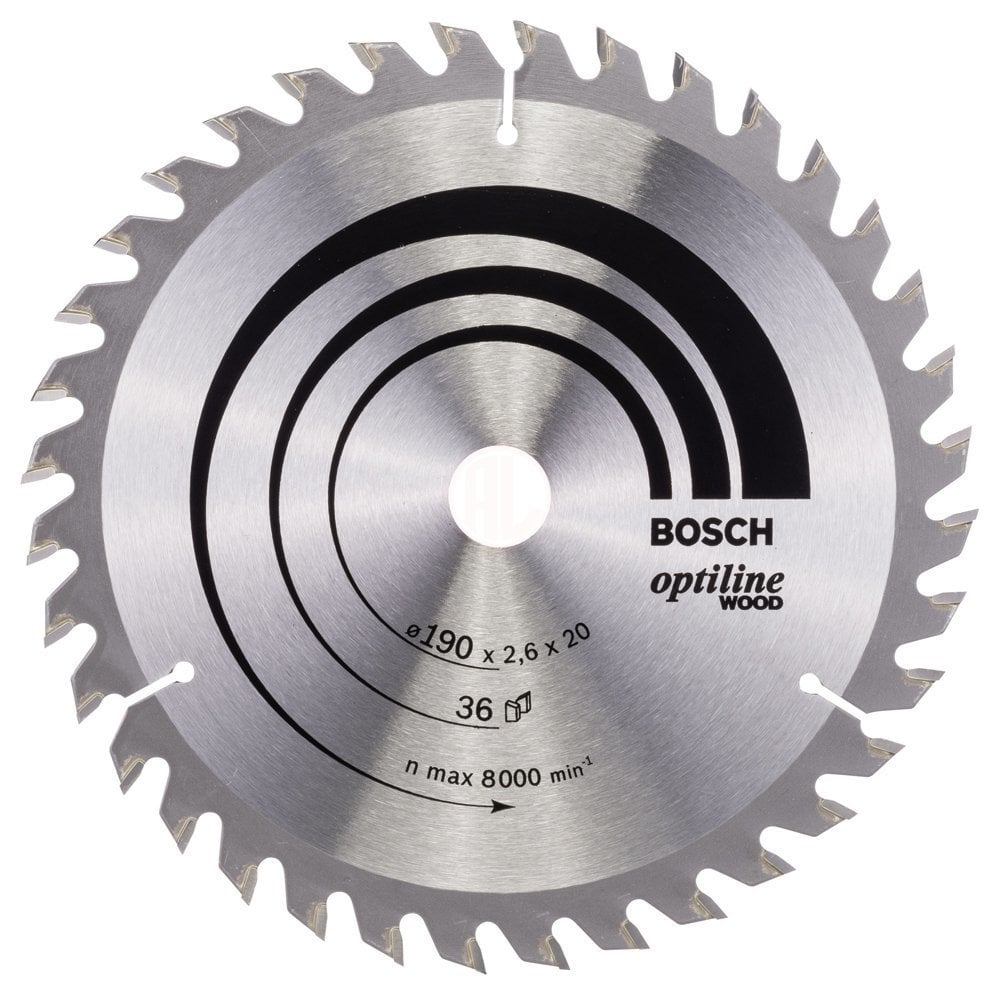 Bosch Daire Testere Bıçağı Optiline Wood 190x20/16 mm 36 Diş - 2608640613