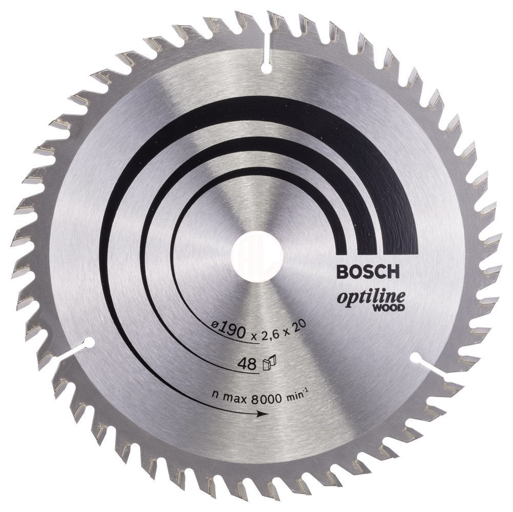 Bosch Daire Testere Bıçağı Optiline Wood 190x20/16 mm 48 Diş - 2608640614