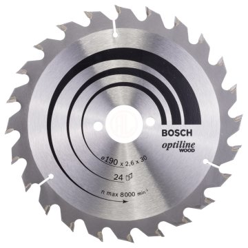 Bosch Daire Testere Bıçağı Optiline Wood 190x30 mm 24 Diş - 2608640615