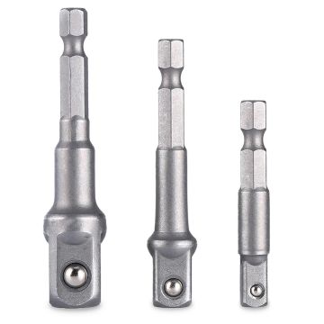 SGS 1837 Lokma Adaptörü 3 Lü Set 1/2-1/4-3/8 (Hex Plus)