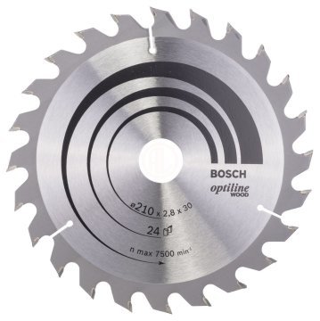 Bosch Daire Testere Bıçağı Optiline Wood 210x30 mm 24 Diş - 2608640621