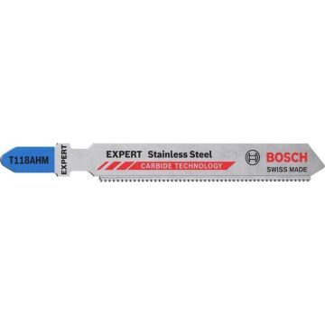 Bosch Dekupaj Testere Bıçağı Expert StainlessSteel T118 AHM (2 Adet) - 2608901379