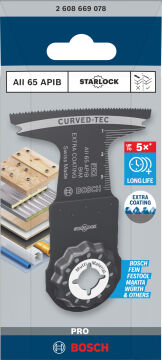 Bosch Aksesuar PRO AII 65 APIB Starlock Testere Ucu 5 Parça 65x40 mm