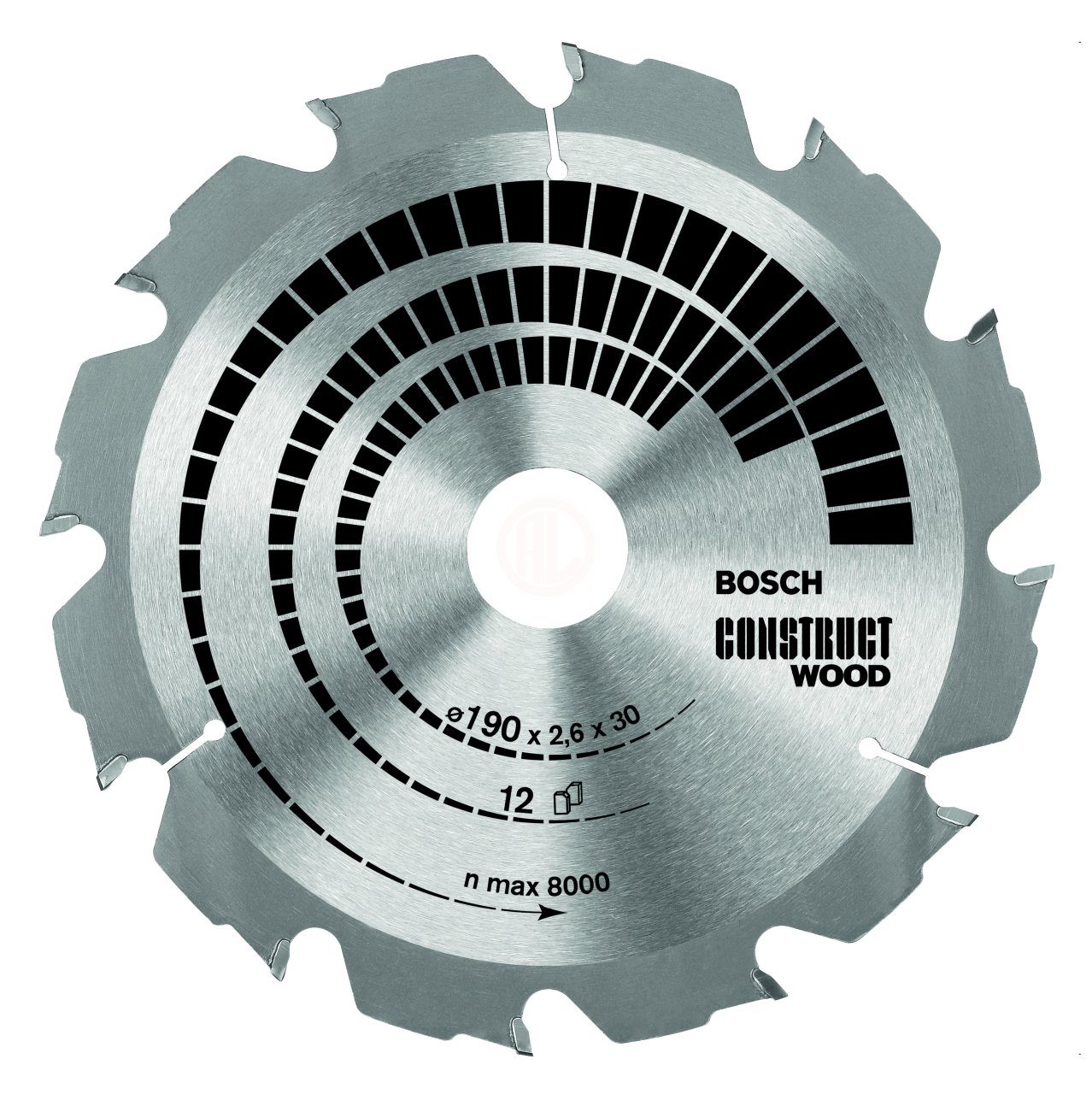 Bosch Daire Testere Bıçağı Construct Wood 190x30 mm 12 Diş - 2608640633