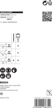 Bosch Delik Açma Testeresi Expert PC-Plus Panç Adaptör eHD+sMC TCT 105 Ø8,7 - 2608900526