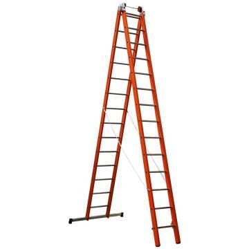 Çağsan İki Parçalı Çok Amaçlı Fiberglas Merdiven (V2) 2x14 Basamaklı - FS8-V2