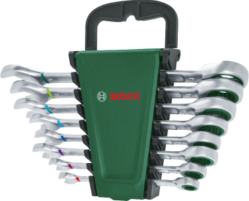 Bosch Cırcırlı Kombinasyon Anahtarı Seti 8 Parça - 1600A027PS
