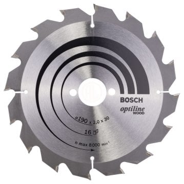 Bosch Daire Testere Bıçağı Optiline Wood 190x30 mm 16 Diş - 2608641184