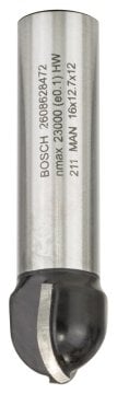 Bosch Yarımay Freze Ucu Standard For Wood 12x16x54x8 mm - 2608628472