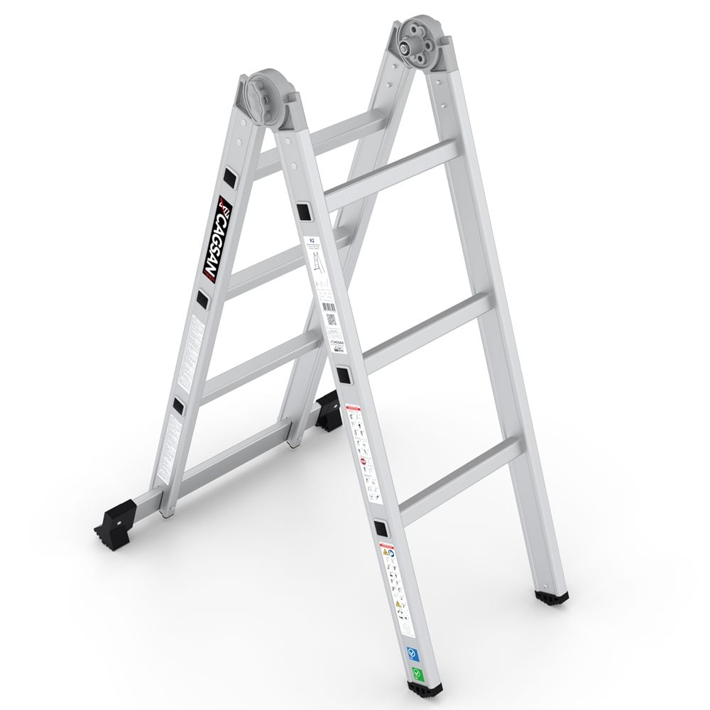Çağsan Katlanır Alüminyum Merdiven 2x3 Basamaklı - K2