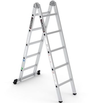 Çağsan Katlanır Alüminyum Merdiven 2x5 Basamaklı - K3