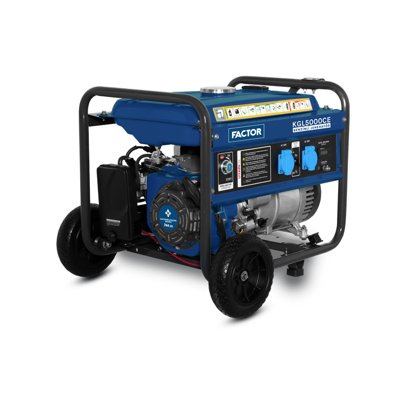 Factor 5 Kva Benzinli İpli- Marşlı Jeneratör