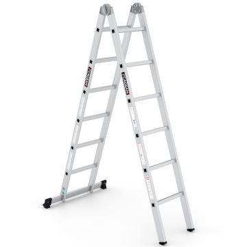 Çağsan Katlanır Alüminyum Merdiven 2x6 Basamaklı - K4