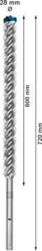 Bosch Kırıcı Delici Uç SDS-Max-8X Expert 28x720 mm (1 Adet) - 2608900249