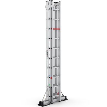 Çağsan A Tipi Çift Taraflı Sürgülü Alüminyum Merdiven 2x10 Basamaklı - TA003