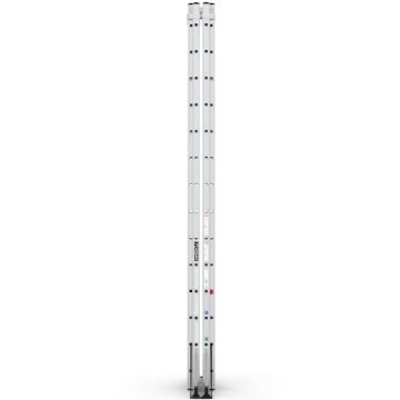 Çağsan A Tipi Çift Taraflı Sürgülü Alüminyum Merdiven 2x14 Basamaklı - TA004