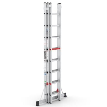 Çağsan Üç Parçalı Sürgülü Alüminyum Merdiven 3x8 Basamaklı - TS075