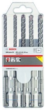 Bosch SDS Plus-5X Kırıcı Delici Uç Set (5 Parça Ø6-10 mm) - 2608833911